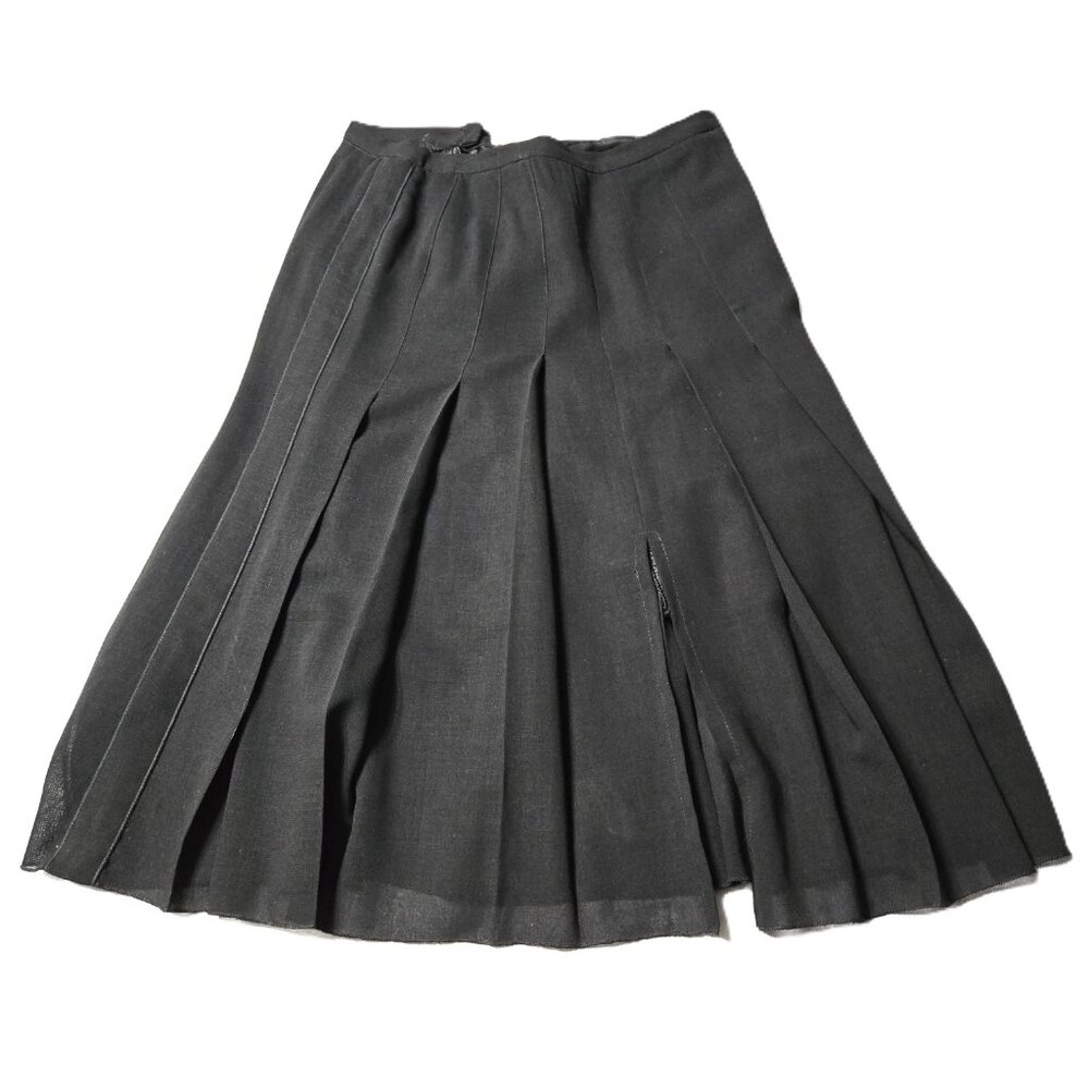Karl Lagerfeld Size 14 Womens Black Pleated Skirt